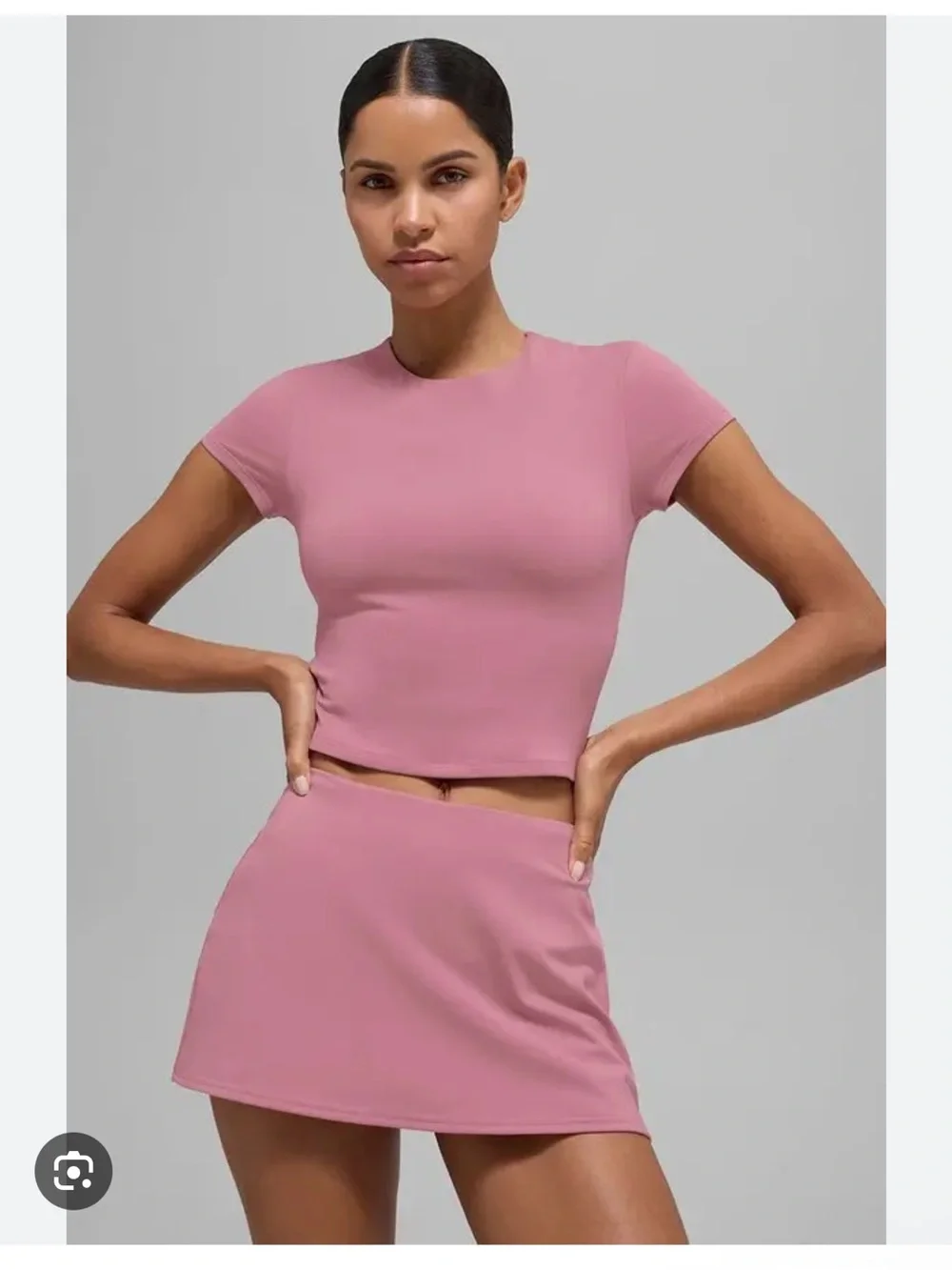 *sold* ALO Yoga Softsculpt Precision Short Sleeve Top Pink Wild Rose size Small